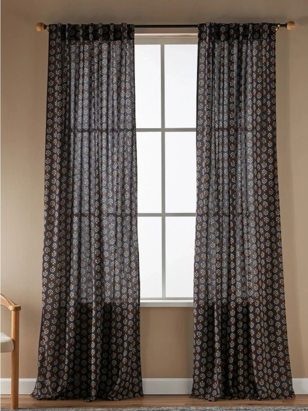 Amber Lewis for Anthropologie Rowena Curtains, 96” X 50”, Set of 2